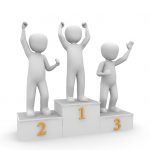 podium gagnant